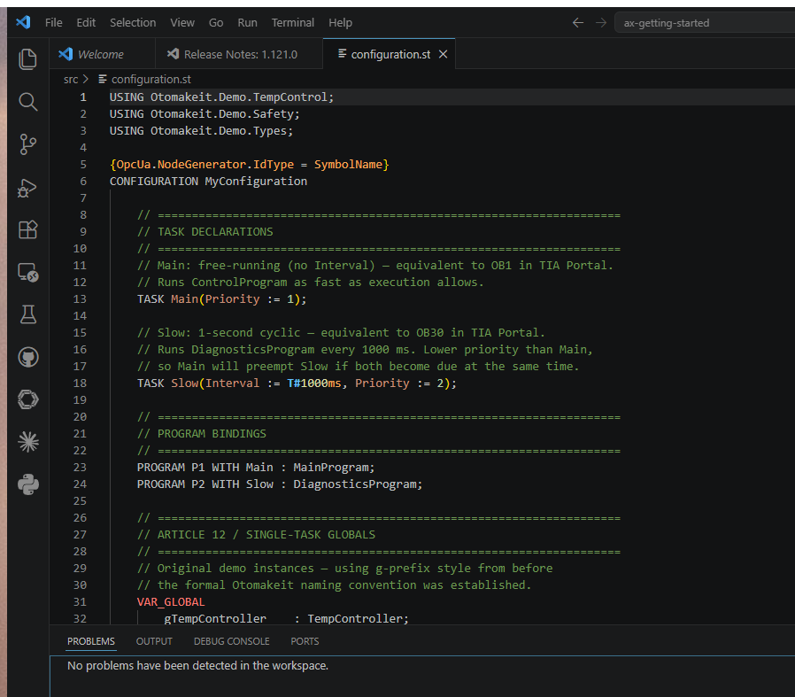 Configuration, Tasks and Programs — The SIMATIC AX Scan Cycle